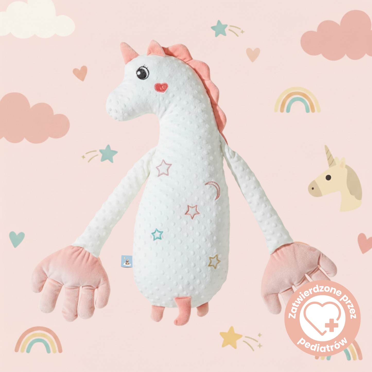 Klepiś Großes Einhorn - Schlafende Pfote für Kinder