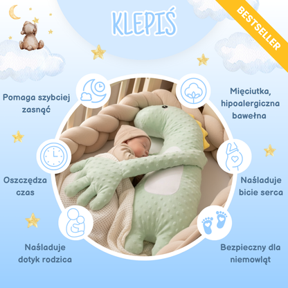 Klepiś Duży Dinozaur - Usypiająca Łapka Dla Dzieci