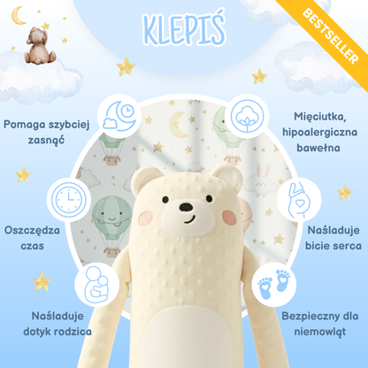 Klepiś Duży Miś - Usypiająca Łapka Dla Dzieci