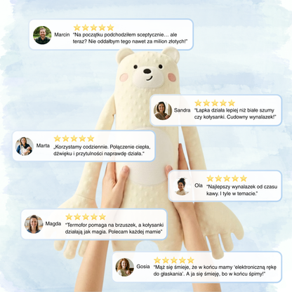 Klepiś Großer Teddybär - Schlafende Pfote für Kinder