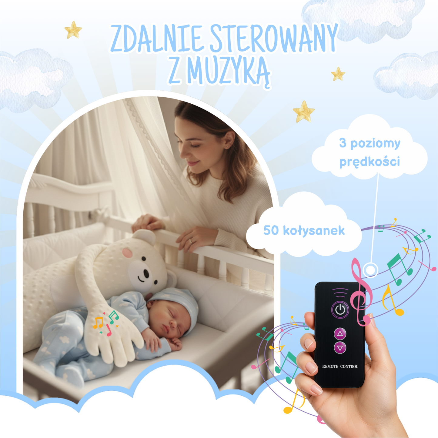 Klepiś Großes Einhorn - Schlafende Pfote für Kinder