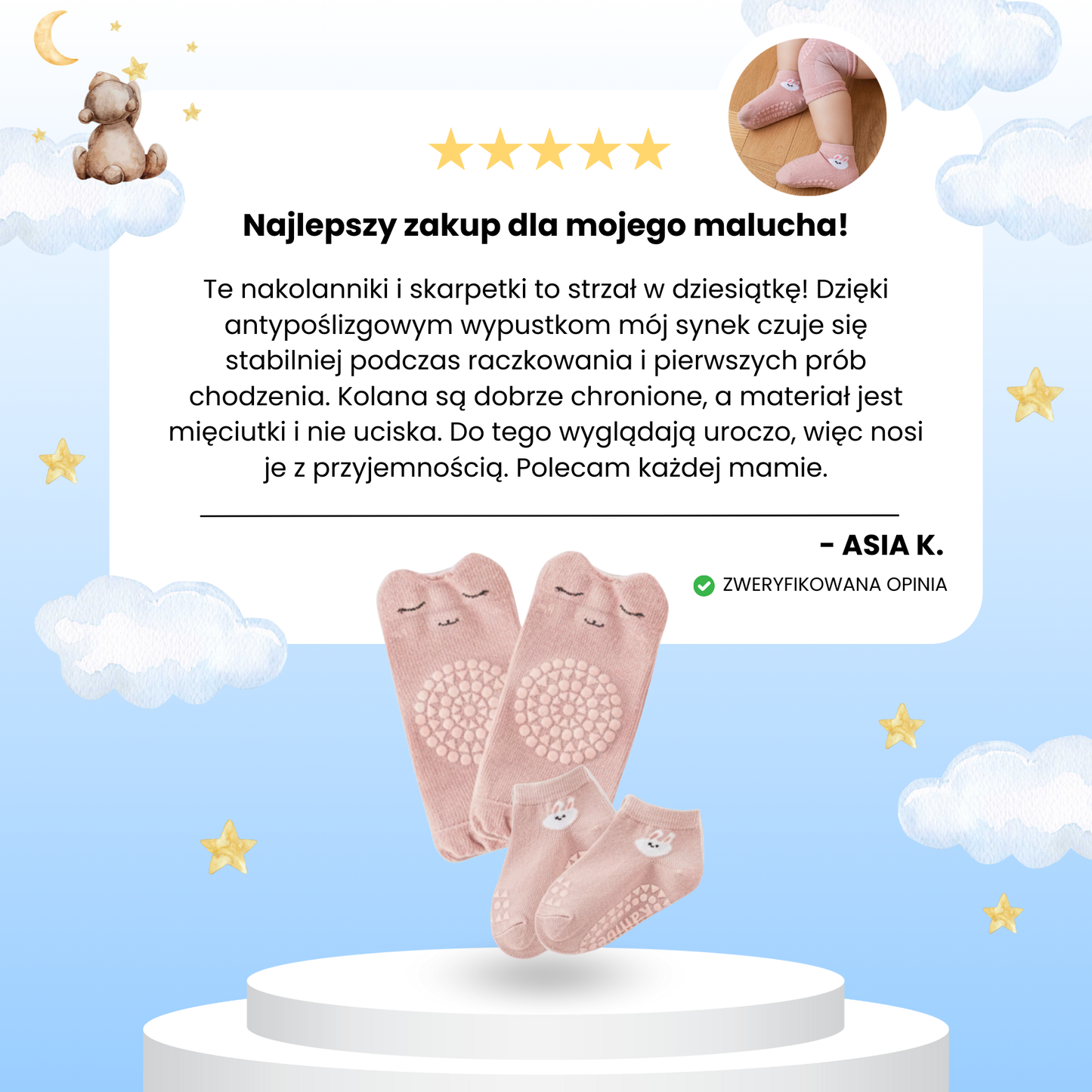 Raczusie – Knieschoner und Krabbelsocken