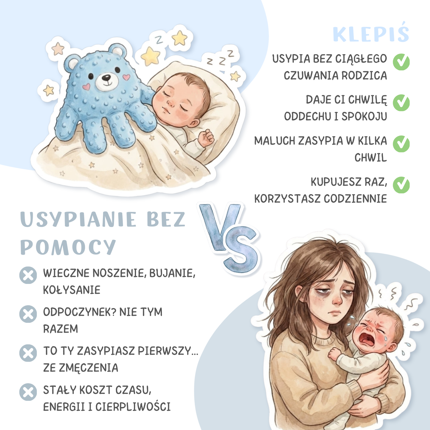 Klepiś Króliczek - Usypiająca Łapka Dla Dzieci